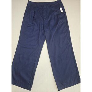 NWT Gap Womens Navy Blue Wide Leg Pants Size 14